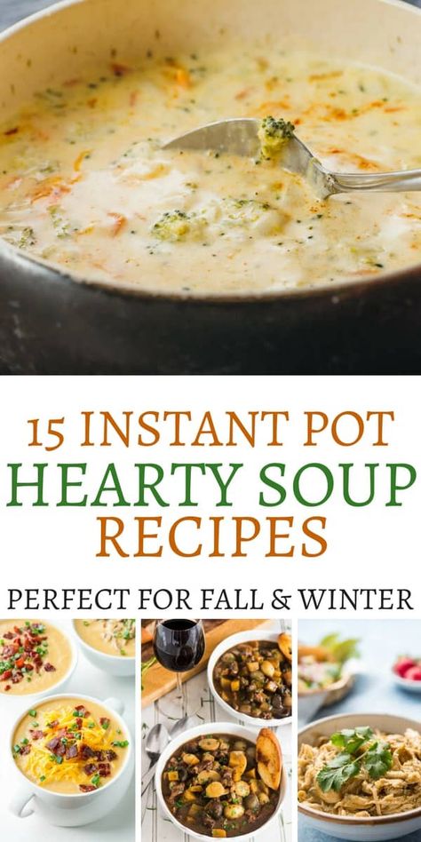 Instantpot Soup Recipes, Hearty Soup Recipes, Instant Pot Soup Recipes, Hearty Soup, Best Instant Pot Recipe, Instant Pot Soup, Instant Pot Dinner Recipes, Easy Instant Pot Recipes, Recipes To Try