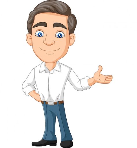 Cartoon happy young businessman presenti... | Premium Vector #Freepik #vector #boss #businessman-cartoon #happy-boss #business-executive Businessman Cartoon, Happy Boss, Premium Vector Cartoon, Man Clipart, Mind Palace, Man Vector, Vector Cartoon, Cartoon Images, Business Man