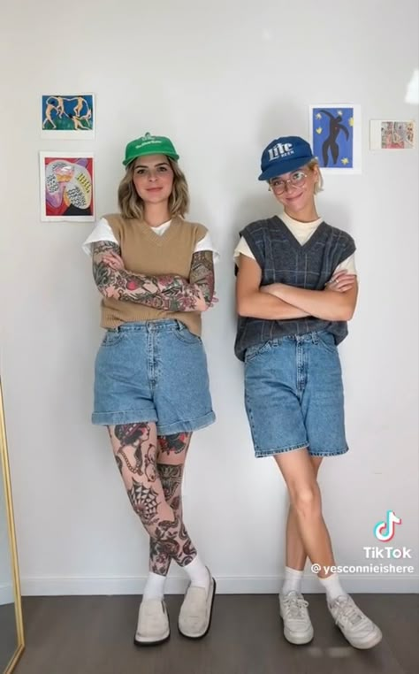 Queer Fashion Women, Queer Outfits, Normcore Outfits, Queer Clothes, Tomboyish Outfits, Lesbian Outfits, Gender Fluid Fashion, Lesbian Fashion, Look Retro