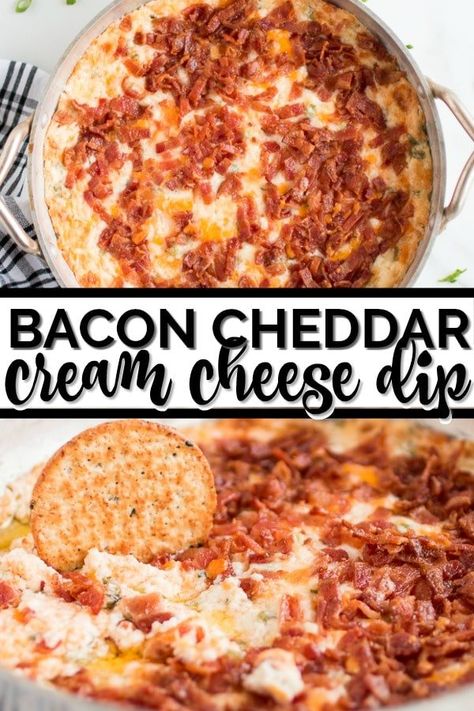 Cheddar Cream Cheese Dip, Bacon Cheddar Cream Cheese Dip, Pumpkin Cream Cheese Dip, Savory Dips, Nachos Supreme, Cream Cheese Recipes Dip, Cheese Dips, Cheese Dip Recipe, Cream Cheese Dip