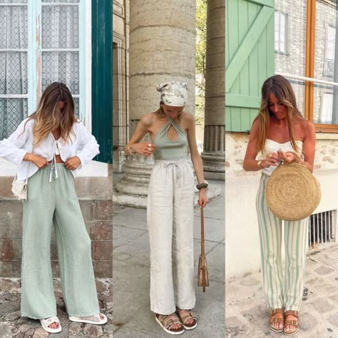 Europe Street Style Spring, Italian Countryside Outfit, Italian Vibes Outfits, European Spring Fashion, Vietnam Vacation Outfits, Greek Vacation Outfit, Italian Style Outfit, Engagement Italy, European Spring Outfits