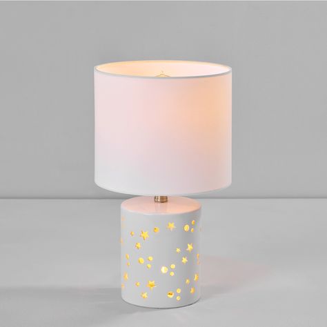 Style Selections 14-in Glossy White Led; 4-way Table Lamp with Fabric Shade Lowes.com Preppy Lamp, Cute Lamps, Room Preppy, Bed Inspo, Cute Lamp, Kids Lamp, Free Spirit Aesthetic, Lamp Cute, Space Themed Bedroom