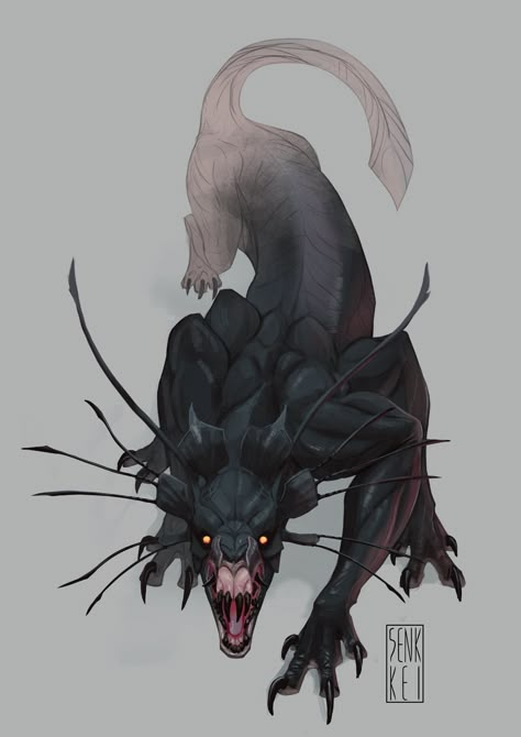 Creature Design Concept Monsters, Black Fantasy Creatures, Monster Alien Character Design, Fantasy Creature Design Concept Art, Alien Concept Art Creature, Alien Creatures Animals, Alien Monster Concept Art, Alien Design Creature Concept, Fantasy Monster Concept Art