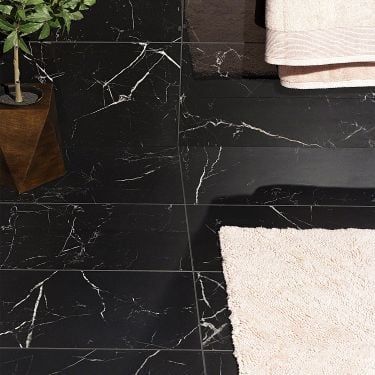 Search results for 'marble tile floor' Black Tile Bathrooms, Restroom Design, Ivy Hill Tile, Porcelain Mosaic Tile, Marble Look Tile, Black Tiles, Bathroom Design Luxury, Reno Ideas, Commercial Flooring