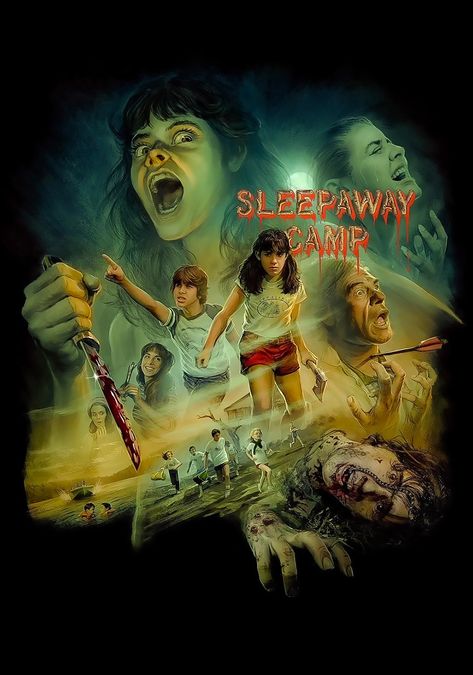 Sleepaway Camp 1983, 1980s Horror Movies, 80s Movie Posters, Movies To Watch Teenagers, Sleepaway Camp, My Favorite Movies, Horror Stuff, Horror Pictures, Spooky Movies