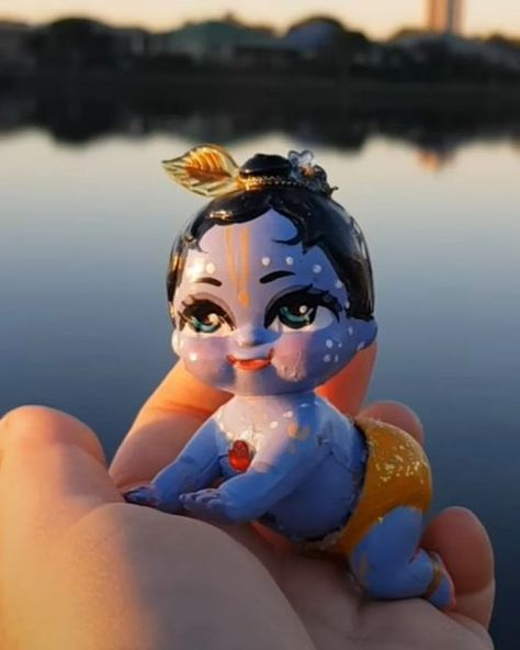 3d Printing Toys, Henna Tattoo Designs Simple, Krishna Book, Little Krishna, Krishna Statue, Clay Diy Projects, Radha Krishna Art, Cute Krishna