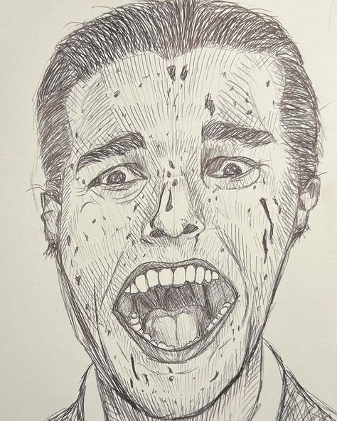 “Patrick Bateman” Ink pens #artistsoninstagram #canvas #canvasartwork #foryou #fyp #explorepage #art #artoftheday #artgallery #artjournal #sketches #drawing #americanpsycho #patrickbateman #pendrawing Sketches Drawing, Patrick Bateman, Ink Pens, Pen Drawing, Art Day, Pen And Ink, Canvas Artwork, Art Journal, Art Gallery