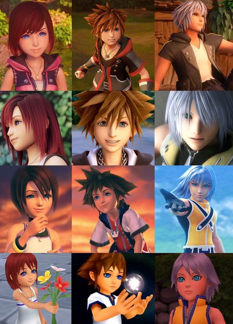 Sora Kairi Riku, Birth By Sleep Kingdom Hearts, Kingdom Hearts 3 Kairi, Kingdom Hearts 4, Kingdom Hearts Kairi, Kingdom Hearts Riku, Sora Kingdom Hearts 3, Destiny Trio, Kingdom Hearts Birth By Sleep