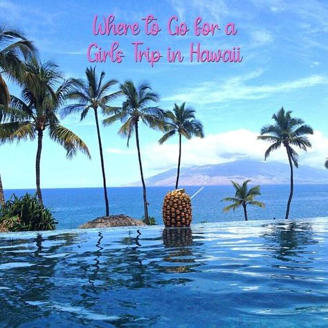 Best Hawaii Girls Trips | Find Out Which Island is Perfect for Your Group Trip With Best Friend, Hawaii Girls Trip, Waimea Falls, Turtle Bay Resort, With Best Friend, Girls Trips, Poipu Beach, Trip To Hawaii, Travel 2024