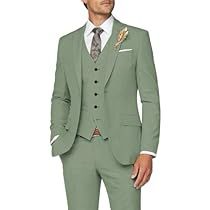 3 Piece Suit Men, Suits Men Slim, Mens 3 Piece Suits, Suits Wedding, One Button Blazer, Wedding Groomsmen, Green Suit, Groomsmen Suits, Prom Suits