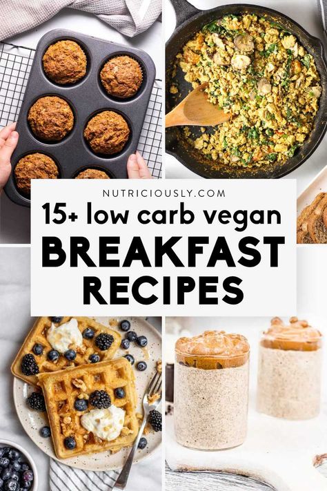 Low Carb Vegan Breakfast, Blueberry Mango, Casserole Healthy, Low Carb Granola, Keto Vegan, Low Carb Low Sugar, Plant Based Breakfast, Best Low Carb Recipes, High Protein Vegan