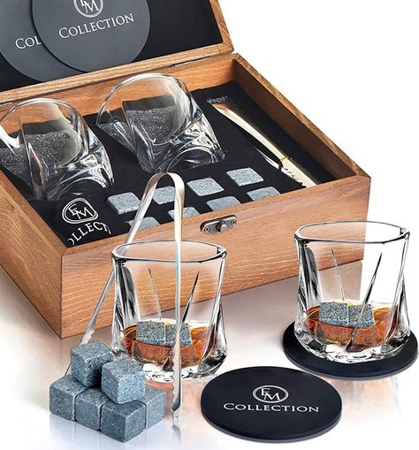 Crystal whiskey glasses