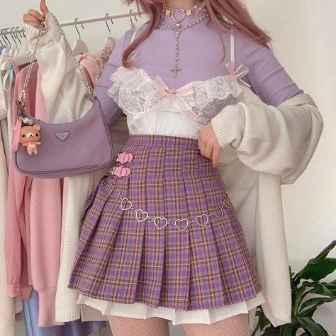 Pastel Purple Outfit, Purple Outfit, Purple Outfits, Kawaii Fashion Outfits, Swaggy Outfits, Pastel Purple, Alternative Outfits, Kawaii Clothes, Kawaii Fashion