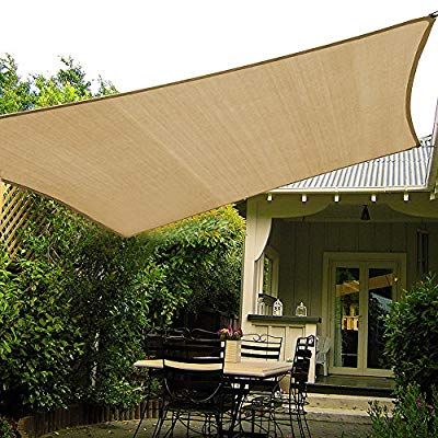 Amazon.com : Shade&Beyond 10'x10' Sun Shade Sail Canopy UV Block for Patio Deck Yard and Outdoor Activities : Garden & Outdoor Patio Sun Shade, Sun Awnings, Sail Canopy, Patio Sun Shades, Pergola Pictures, Sail Canopies, Sun Shade Sail, Patio Pool, Canopy Shelter