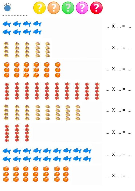 Multiplying by 2,3,4 &5 with Arrays Worksheets Column Addition, Array Worksheets, Multiplication Arrays, Rounding Decimals, Commutative Property, Properties Of Multiplication, Multiplying Fractions, Interactive Whiteboard, Visual Aid