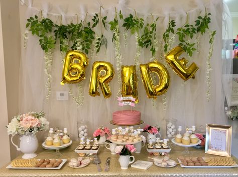 Bridal shower floral rose gold dessert table display Bachelorette Dessert Table, Desert Table Decoration Ideas, Dessert Table Bridal Shower Ideas, Bachelorette Snack Table, Rose Gold Dessert Table, Bridal Shower Dessert Table Ideas, Bridal Shower Food Table Display, Bridal Shower Cake Table, Bridal Shower Snacks