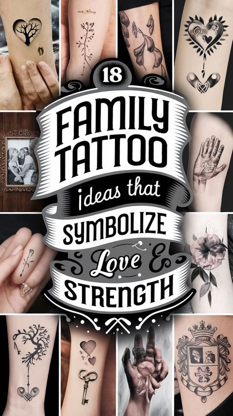 Looking for a meaningful family tattoo? These 18 stunning designs celebrate love, unity, and lifelong connections. Whether you want a minimalist symbol or a bold tribute, these tattoo ideas will keep your family close to your heart. Save this pin for inspiration! Tattoo That Means Family, Family Traditional Tattoo, Tattoos That Mean Family, Small Tattoos For Family Members, Viking Family Tattoo, Generational Tattoo Ideas, Tattoo That Represents Family, Matching Tattoos Family, Simple Family Tattoos