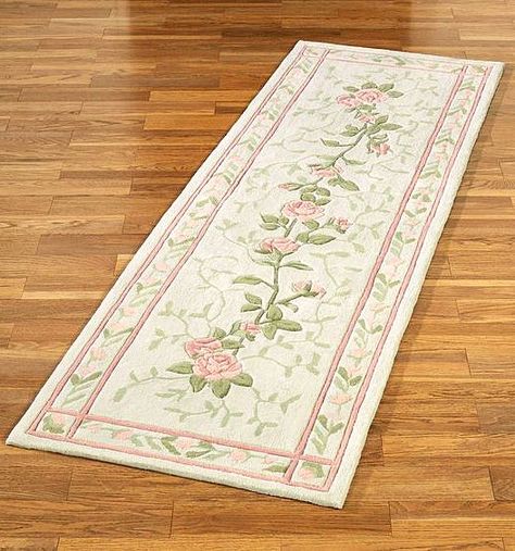 Coquette Rug, Mauve Rug, French Bedding, Kitchen Cabinets Color Combination, Bunny Garden, Shabby Chic Rug, Blush Pink Roses, Bathroom Runner Rug, Rose Bedding