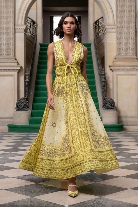 ZIMMERMANN Resort 24 RTW Zimmermann Resort, Resort 2024, Sleeveless Long Dress, Fashion Runway, Silk Maxi Dress, Dress Size Chart Women, Couture Fashion, Runway Fashion, High Fashion