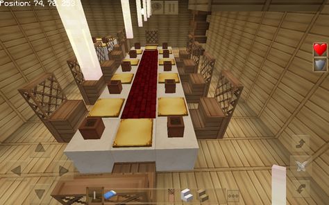 My Fancy Dining Table Minecraft Dining Room Ideas, Minecraft Dining Table, Cabin Interiors Living Room, Dining Room Minecraft, Fancy Dining Table, Minecraft Dining Room, Table Minecraft, Building References, Formal Dining Room Sets