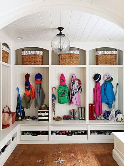 Stylish and Functional Mudrooms Ideas featured on Four Generations One Roof Ikea Deco, Functional Mudroom, Laundry Room/mud Room, Mud Room Entry, Mudroom Organization, Mudroom Entryway, Mudroom Laundry Room, Mud Room Storage, Mudroom Design