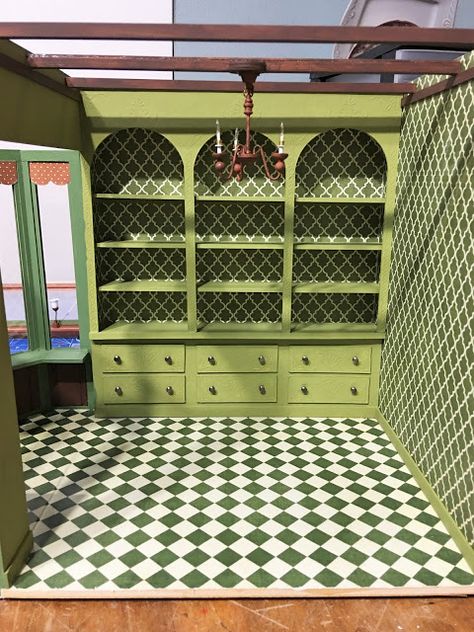 Orchid Dollhouse, Dollhouse Kitchen Cabinets, Dollhouse Interior, Kit Bashing, Miniature Shop, Dollhouse Tutorials, Haunted Dollhouse, Doll House Crafts, Dolls House Interiors