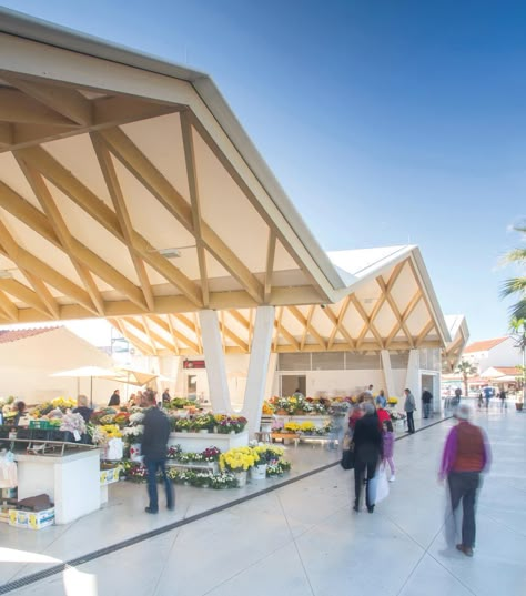 Works - PublicSpace Canopy Architecture, Timber Architecture, Membrane Roof, Open Market, Urban Development, Timber Structure, Urban Furniture, Timber Construction, Urban Spaces