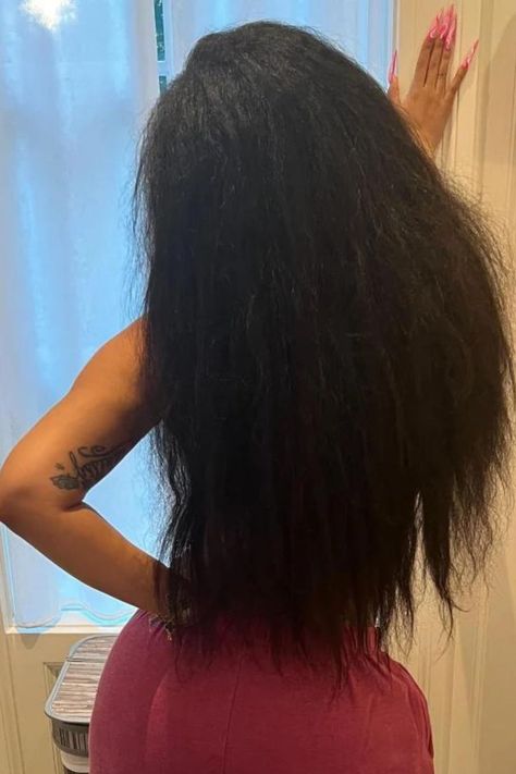 Cardi B hair growth Hair Growth Black Women, Length Retention Natural Hair, Healthy Black Hair, Wash My Hair, Black Hair Growth, Healthy Natural Hair Growth, Waist Length Hair, Hair Growth Secrets, How To Grow Natural Hair