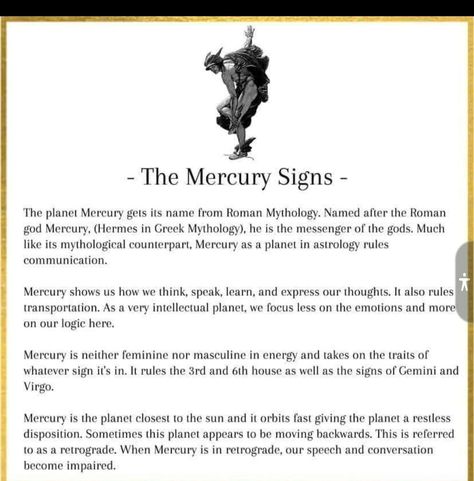 Mercury God, Mercury Sign, Physical Space, Roman Mythology, Greek Mythology, Astrology, Planets