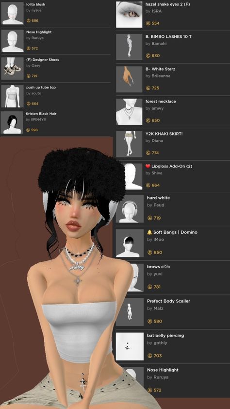 Imvu Avi Ideas Under 4000, Imvu Aesthetic Outfits, Imvu Fits, Imvu Avatar Ideas, Imvu Avi Ideas, Imvu Skins Ideas, Imvu Outfits, Cheap Imvu Outfits, Cute Cheap Imvu Outfits