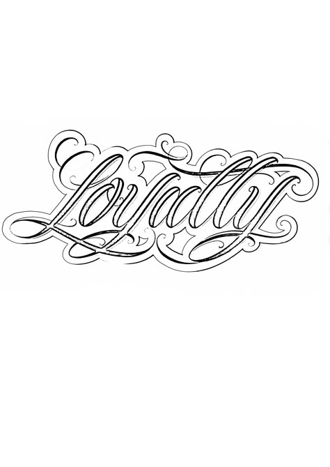 Loyalty Stencil, Loyalty Tattoo Designs, Loyalty Tattoo, Simple Tattoos For Guys, Libra Tattoo, Cholo Style, Boat Paint, Tattoo Outline Drawing, One Piece Tattoos