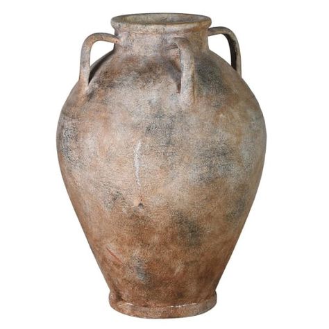 Terracotta Urn, Antique Urn, Stone Vase, Ceramic Urn, Rustic Vase, Handle Vase, Rustic Ceramics, Timeless Furniture, Antique Ceramics