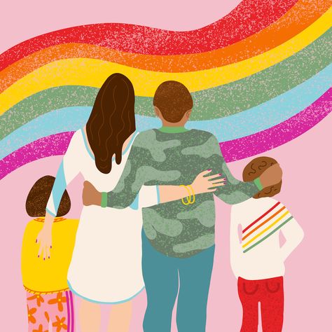 We Came Out LGBTQ as a Family. Here's What We Learned Two Moms Family Lgbt Aesthetic, Queer Futurism, Parenting Teens Humor, Rainbow Family, Festival Ideas, Parenting Teenagers, Parenting Videos, Branding Inspo, Teen Humor