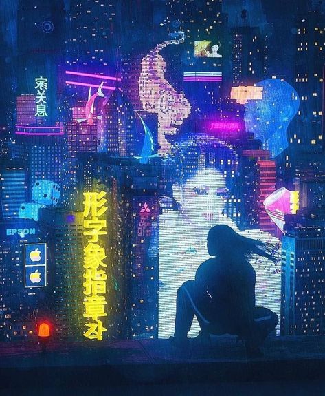 Ville Cyberpunk, Neon Cyberpunk, Art Cyberpunk, Neon Noir, New Retro Wave, Cyberpunk Aesthetic, Cyberpunk City, Arte Cyberpunk, Neo Noir