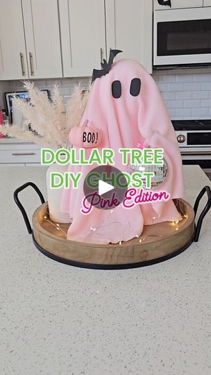 60K views · 13K reactions | Dollar Tree DIY Ghost, Pink Edition 👻🩷
Just grab a fleece baby blanket and a disco ball as well from Dollar Tree 🌳 

I think she came put so cute! Ready to boo-gie 👻

#dollartreediy #halloweendiy #dollartreeghost #diyghost #ginaccreates #crafting #dollartreeideas #discoballdecor #pinkghost | Gina C. Creates | Cricut • DIY Crafts • SVG Files | The Cramps · Goo Goo Muck Goo Goo Muck, Halloween Decorations Inside, Diy Ghost Decoration, Dollar Tree Halloween Decor, Diy Ghost, Ghost Crafts, Fall Decor Diy Crafts, Easy Diy Halloween Decorations, Dollar Tree Halloween