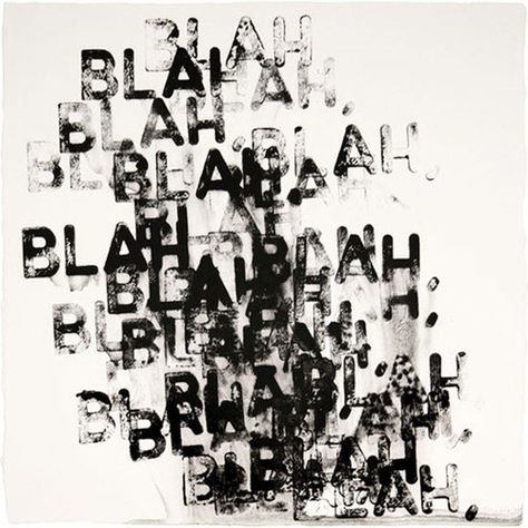 Blah Blah Blah 타이포그래피 포스터 디자인, Visual Poetry, Text Art, White Photo, Design Graphique, The Words, Word Art, Typography Design, A Black