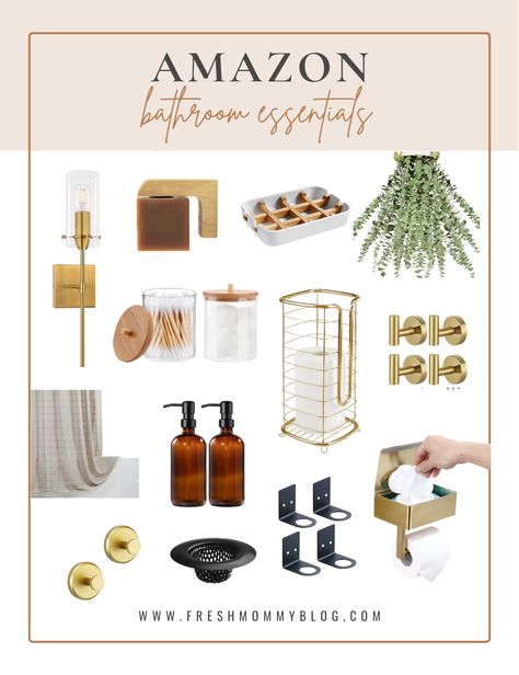 Shop my Amazon Bathroom Essentials. Links to everything so you don't have to go looking for things. Amazon Bathroom Must Haves, Amazon Bathroom Decor, Beautiful Bathroom Vanity, Amazon Bathroom, Diy Bathroom Design, Bathroom Decor Apartment, Apartment Bathroom, Modern Bathroom Decor, We Got It