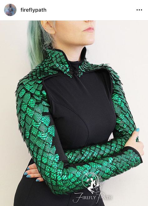 Little Closet Ideas, Bolero Pattern, Dragon Costume, Dragon Scales, Dragon Scale, Closet Ideas, Fantasy Clothing, Fantasy Fashion, Character Outfits