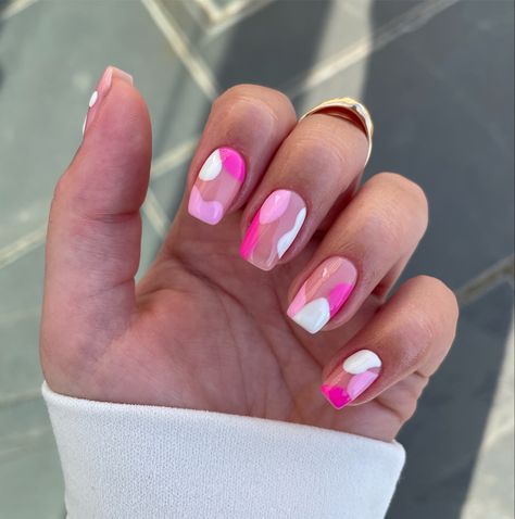 Pink nails. White nails. Abstract nails. Pink abstract nails. Summer nails Pink And Red Abstract Nails, Abstract Nails Pink, Pink Nails Abstract, Abstract Pink Nails, White Abstract Nails, Pink Abstract Nails, Summer Abstract Nails, Spring Abstract Nails, Hoco Nails