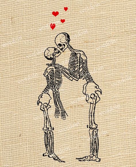 Skeletons Kissing Drawing, Skeleton Wallpapers, Skeletons Kissing, Skeletons In Love, Skeleton Aesthetic, Skullduggery Pleasant, Kissing Drawing, Scrapbook Tags, Demon Wolf