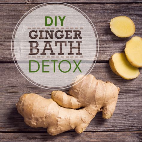 #DIY Detox Bath- Our ginger #detox #bath will help you take the stress of the world off your shoulders. Pamper yourself with just hot water, ginger and Epsom salt. Ginger Detox, Diy Detox, Ginger Bath, Bath Detox, Home Detox, Full Body Detox, Detox Bath, Natural Kitchen, Pamper Yourself