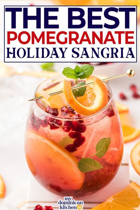 Pomegranate Sangria Recipes, Winter Sangria Recipes, Holiday Sangria Recipes, Christmas Sangria Recipes, Pomegranate Sangria, Sparkling Sangria, White Sangria Recipe, Easy Sangria Recipes, Pomegranate Cocktails