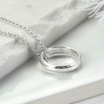 Chains Aesthetic, Wedding Ring Necklaces, Special A, Square Rings, Engraved Items, Stunning Necklace, Sterling Silver Necklace, Cute Jewelry, Ring Necklace