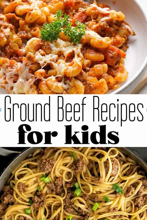 Ground Beef Recipes For Kids, Mongolian Noodles, Best Ground Beef Recipes, Minced Beef Recipes, Chicken Salads, Kids Recipe, Skillet Dinner Recipes, Healthy Ground Beef, Ground Beef And Potatoes