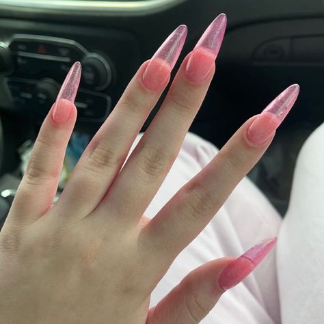 extra long pink sparkly transparent nails Dress Up Darling Nails, My Dress Up Darling Nails, Marin Kitagawa Nails, Marin Nails, My Dress Up Darling, Dress Up Darling, Marin Kitagawa, My Dress, Nails Nails