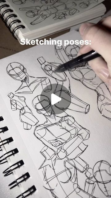 Vyridian on Instagram: "Very rough practice pose sketches w/a pen . I like to do a lot of these rough sketches with a pen to create more fluidity within my drawings so I don’t worry abt making things perfect and stiff. It helps a lot when the drawing doesn’t have to be clean, it can just be messy and improvised. . . . . . . . #anatomy #anatomydrawing #anatomypractice #practicesketch #practicedrawing #drawing #sketching #sketch #pose #posedrawing #drawingposes #pendrawing #posesketch #practiceanatomy #bodydrawing #anatomystudy #drawingstudy #posestudy #artstudy #art #artist #traditionalart #traditionalartist #pen #pensketch #pendrawingart #penart #posereference #referenceposedrawing #referenceart" Rough Sketches, Anatomy Practice, Collage Drawing, Anatomy Study, Drawing Studies, Pen Sketch, Anatomy Drawing, Body Drawing, Drawing Practice