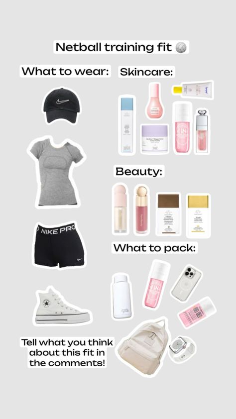 ## #outfitinspo #netball#training What To Wear With Nike Pros, How To Style Nike Pros, Netball Outfits, Netball Pictures, Netball Training, Outfit Ideas Sporty, Netball Dresses, Sporty Dress, Sports Aesthetic