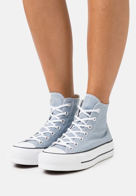 Chaussures femme bleu, pétrole, turquoise | Livraison gratuite avec Zalando Converse Bleu, Chuck Taylor All Star Lift, All Stars Converse, Shoe Inspo, Converse Chuck Taylor All Star, Converse High Tops, Chuck Taylor All Star, Converse Chuck, Converse High Top Sneaker