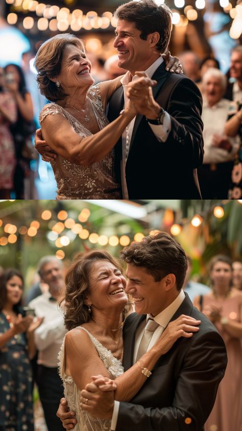 mother and son dancing the mother-son wedding song infront of cheering wedding guests Mother Son Dances For Wedding, Songs For Mother Son Dance At Wedding, Mother Son Wedding Songs, Mother Son Songs, Mother Son Wedding Dance, Bride And Son, Songs For Sons, Mother Son Relationship, Mother Song