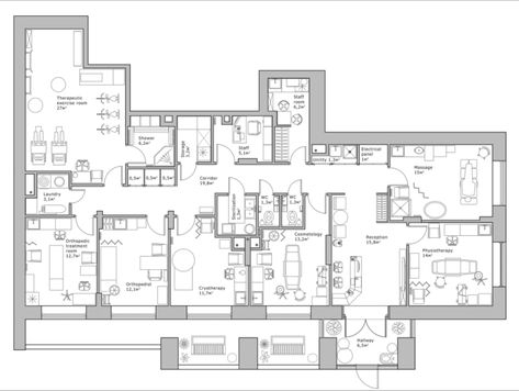 R-plus Multidisciplinary Clinic Primary Care Clinic Design, Parti Diagram, Urgent Care Clinic, Breakout Area, Hospital Architecture, Server Room, Hospital Interior, Hospital Interior Design, Clinic Design